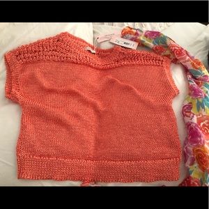 NWT✨ Eva Mendes-NY&CO Coral Orange knit sweater-Final Sale Price, Thank you🧡